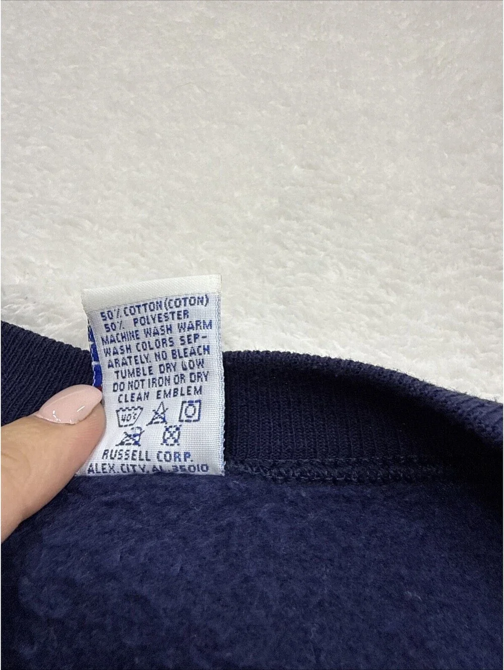 Vintage West Chester University Sweatshirt Men XL Blue Russell Crewneck 80s USA
